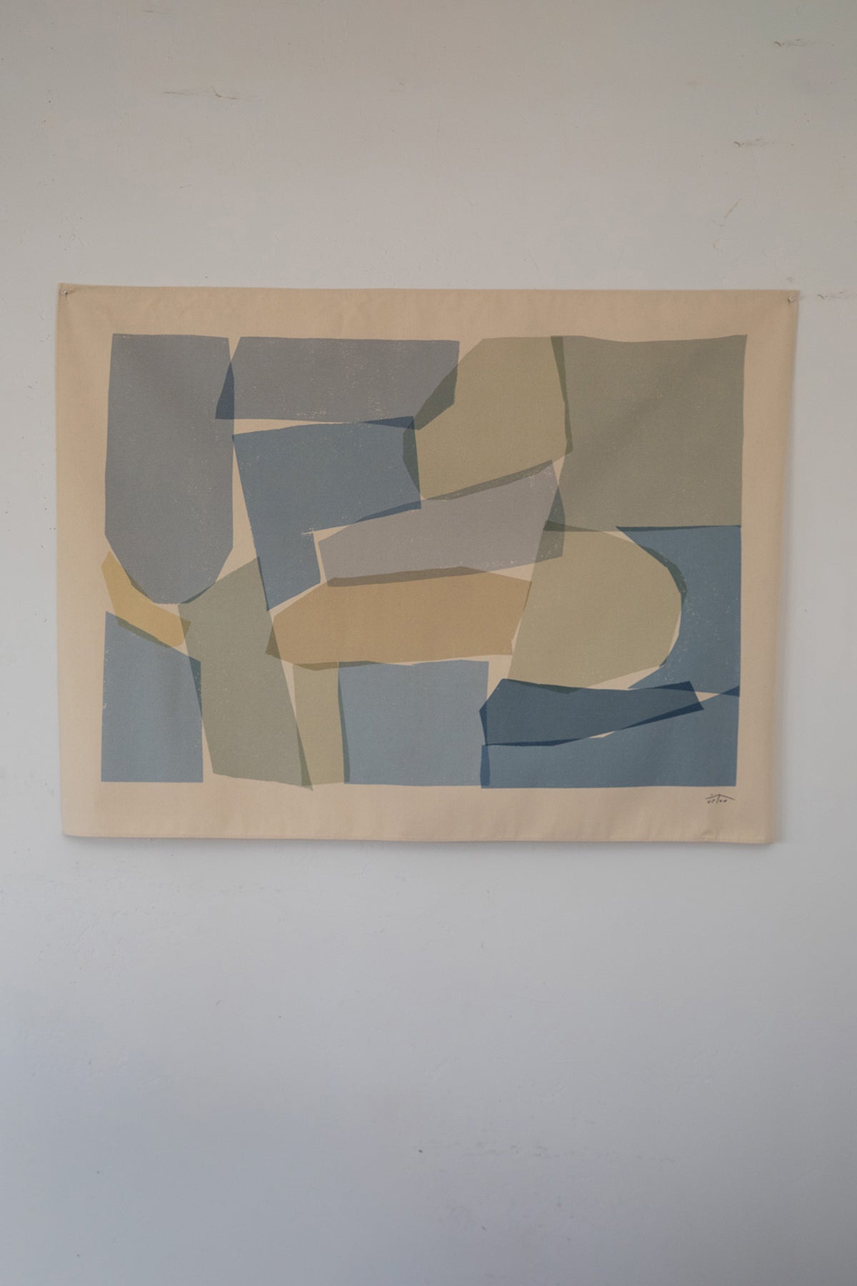 UNMADE PRINT - BLUE | 48 x 36 | Canvas | SAMPLE