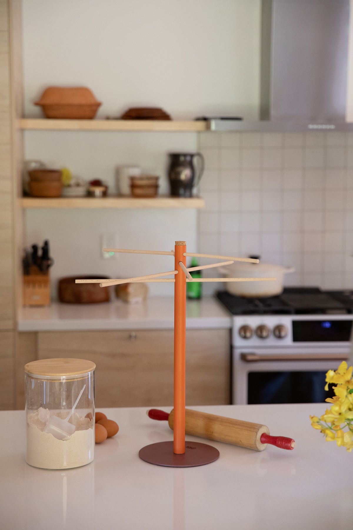 Pasta Drying Rack - Rose/Burnt Orange