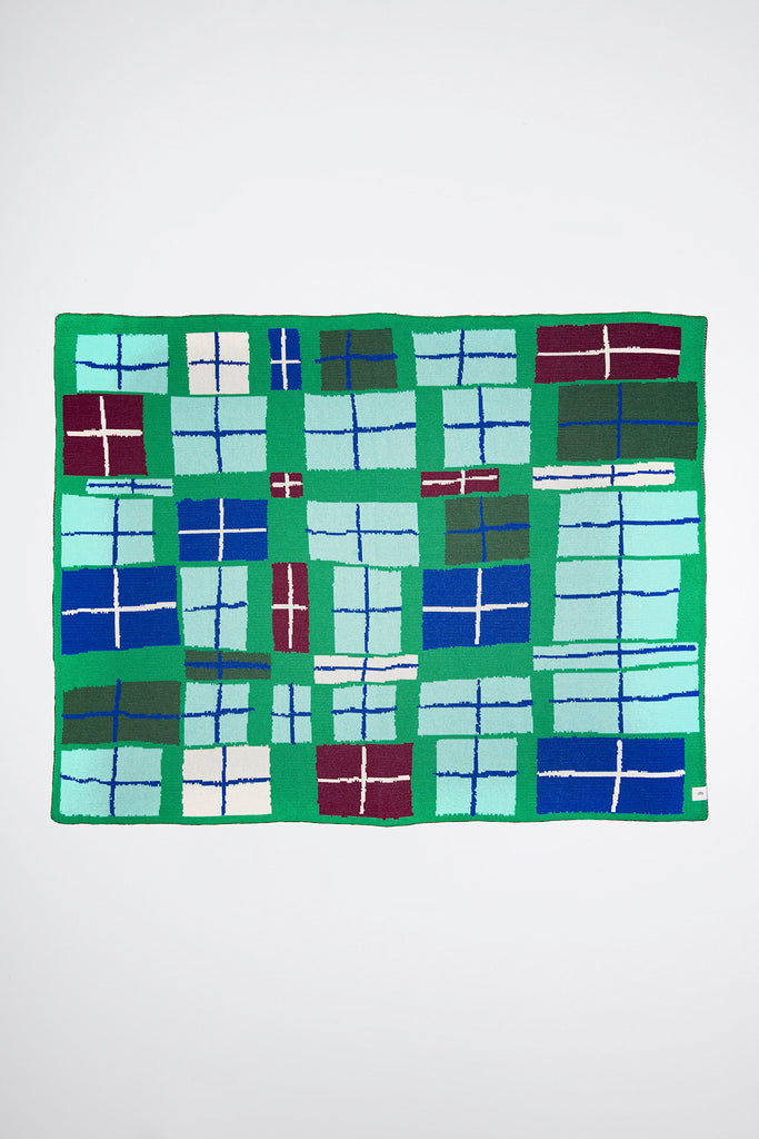 FENESTA - Green | Throw Blanket