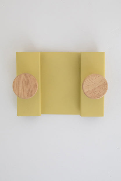CANAL DOUBLE - Pale Yellow | Wall Hook