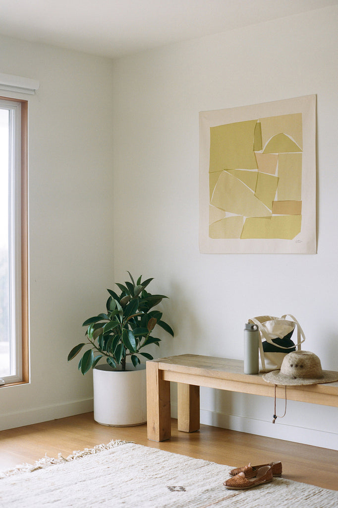 ASHLAR - Gold | 36 x 36 | Canvas