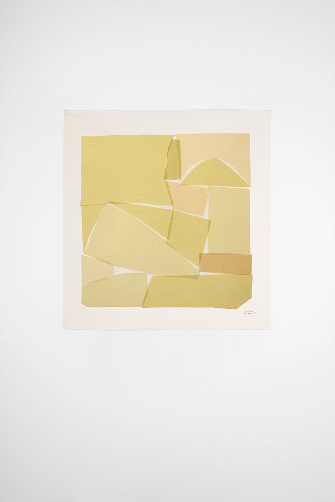 ASHLAR - Gold | 36 x 36 | Canvas