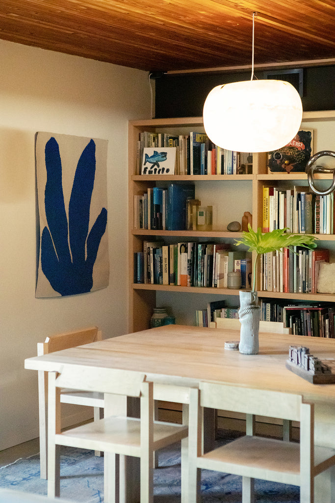ENSETE - Navy | 30 x 42 | Woven Art