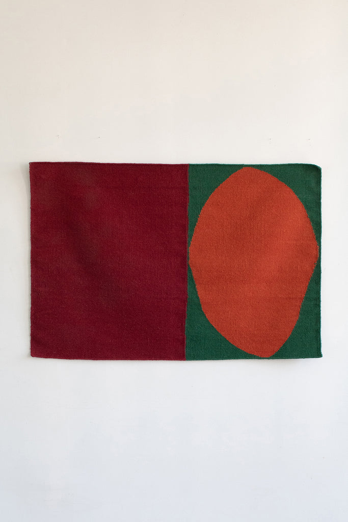 HEMERA - Scarlet | 42 x 30 | Woven Art