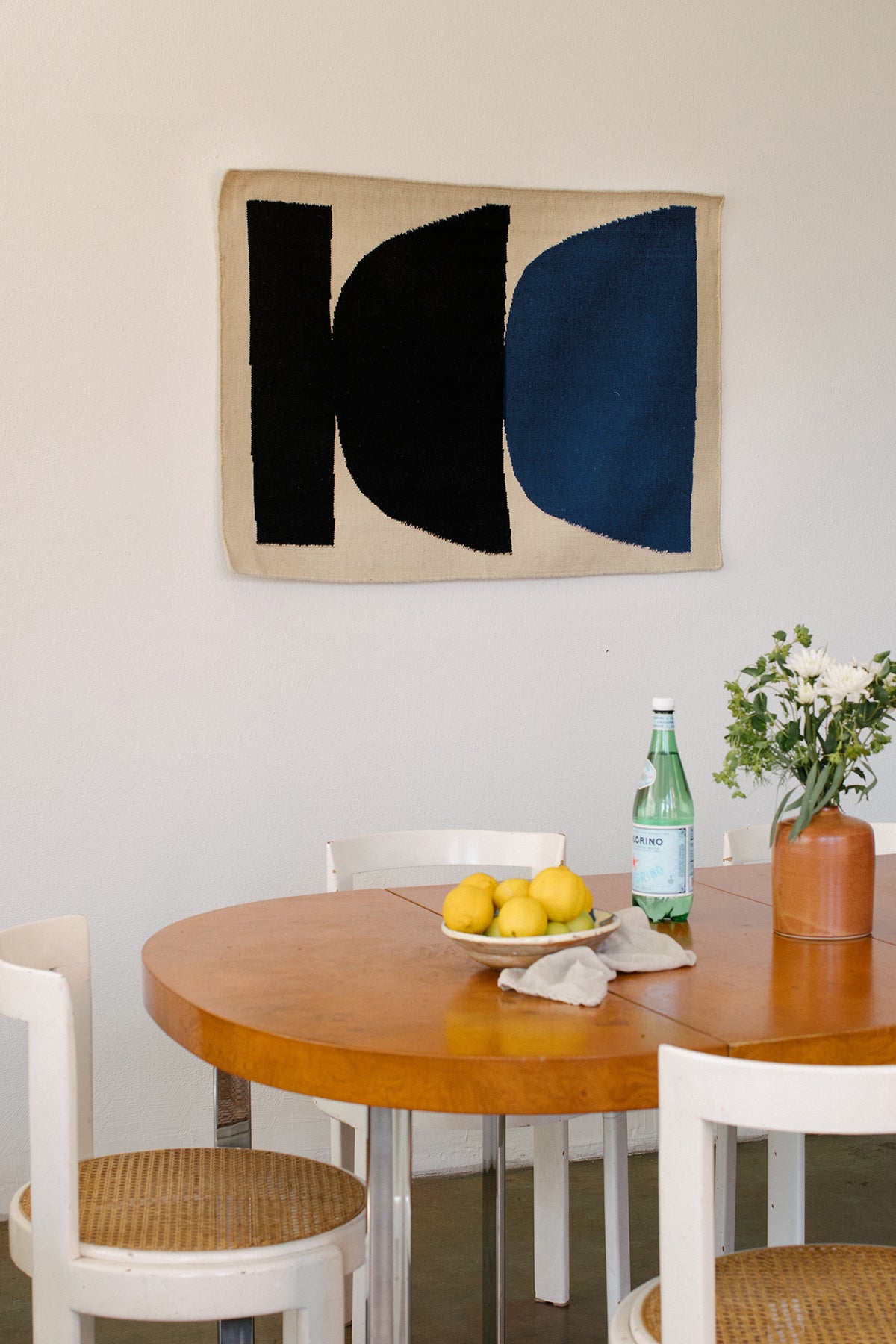 KLAUS - Black/Navy | 42 x 30 | Woven Art | SAMPLE