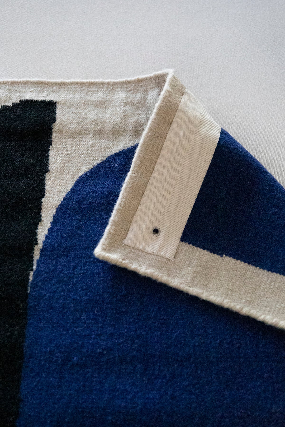 KLAUS - Black/Navy | 42 x 30 | Woven Art | SAMPLE